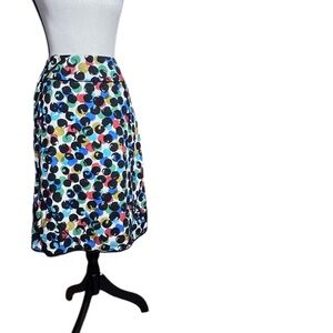 Edme & Esyllte Anthropologie Women's Cotton Lined Multicolor Skirt  8 Pre-owned